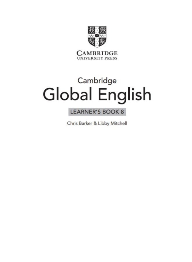 كتاب الطالب كامبريدج جلوبال إنجليش 8 - الطبعة الثانية - تأليف كريس باركر وليبي ميتشل. - Image 2